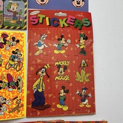 HUGE Vintage Sticker Lot Disney Looney Tunes Mickey Mouse Goofy Minnie