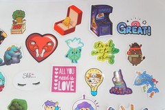 Lot of Girly Girl Diva Stickers Scrapbook Embellishments Pop Culture Art