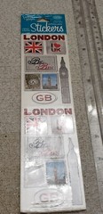 London England Stickers autocollants (2 Sheets) New