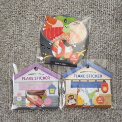 Flake seal sticker 40pieces Japan Japanese paper washi food
