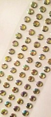 CraftbuddyUS 80 pcs x 12mm ( 16 Stripes) AB Clear FACETED RHINESTONE Gems, DIY