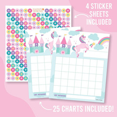 Sticker Chart for Kids Behavior at Home & Classroom – 25 Reward Chart for Kid…