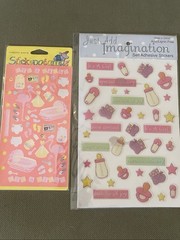 Vintage 90s-2000s Scrapbooking Stickers Lot: School/Animals/Disney/Sports/Baby