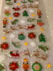 CHRISTMAS CRAFTS STICKERS CHRISTMAS MINI EPOXY STICKERS