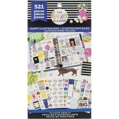 3 Happy Planner sticker books Color Story, Happy Illustration, Essential Planner