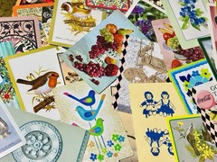 Mixed Lot 75 Random Playing Cards Ephemera Junk Journal Paper Craft Most Vintage