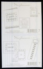 Mrs Grossman Vintage 4×6 inch ‘Atomic Small Frames’ Sticker Sheet (c-2001)