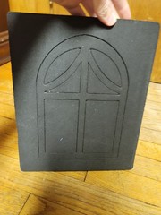 Stain Glass Window AccuCut Die Block Frame Model S1975J 2000 VTG crafts Church