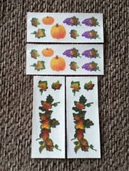 Vintage Creative Memories Scrapbooking Stickers – Fall – 4/2 Designs -Great Cond