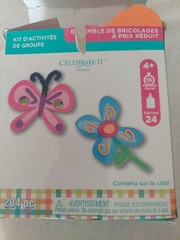 Butterfly Flower Craft Project Supply Pkg Glitter Sticker Foam Decoration NewMix