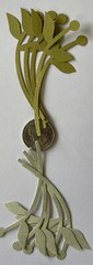 GREEN SPRING STEM MIX 3 Die-cut Embellishment(10pc)Jolee’s •Garden•Christmas•