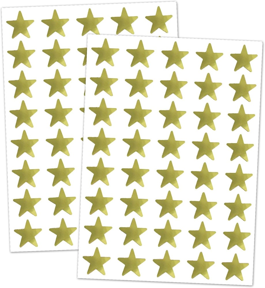 4000 Pack, Gold Foil Star Metallic Stickers, 0.6″ Diameter