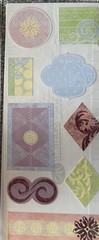 Creative Memories 12 X 12 Pastel Designer Print Paper & 6 Sticker Pages