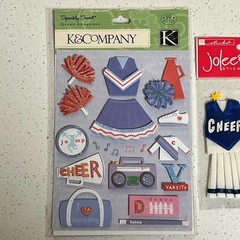 Jolee’s Boutique K&Company Cheer & Dance Scrapbook Sticker Sheet Lot