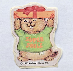 Vtg Hallmark Shirt Tales Sticker Lot of 5 Super Duper Smile Kicks 1982 Trimmed