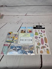 Assorted Brands EK Success Jolee’s Boutique Sticker Lot Tropical Vacation Beach