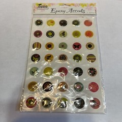 Junk Journal/Scrapbooking Lot of 9 stickers, velum, crystals, words