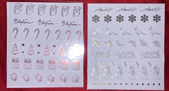 10 Recollections Red/Gold Christmas Sticker Sheet Packs