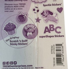 TREND CHOCOLATE CUPCAKE Scratch n Sniff Stinky Stickers 72 CT Party Loot T83038