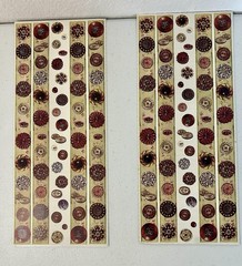 SANDY CLOUGH STICKERS BUTTONS BORDER VINTAGE DRESSES SEWING FLOWER LOT 10 S BOOK