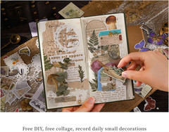 251Pcs Vintage Scrapbook Supplies Pack Kit for Junk Journal Bullet Aesthetic