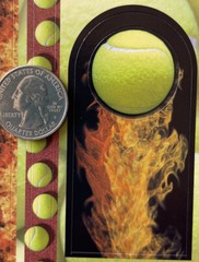 TENNIS BALLS Card-Stock Stickers(22pc) Scrappin’ Sports•Game•Racket￼•Net •Court