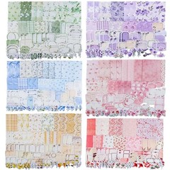 480 Pcs Floral Scrapbook Paper Junk Journal Stickers Supplies Colorful floral