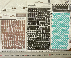 MINI Letter 90 to 211 Stickers 3 Styles – 3-10mmWide & 9-14mm High – Choice L2L