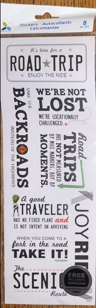 ATD Momenta Road Trip We’re Not Lost Joy BackRoads Good Traveler Scenic Stickers
