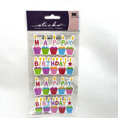 Sticko Birthday Cakes Stickers Scrapbooking Cards Junk Journaling Collage