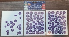 Cozy Little Christmas Stickers Snowflakes Vtg 1999 Brother Sister Designs