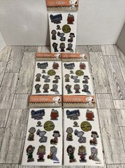 2009 Snoopy 5 Packs Of Stickers To Celebrate PEANUTS 60 YEARS 2 Sheets Each
