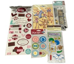 22 Pc Scrapbook Sticker Lot Recollections K&Company Family Travel Letters New