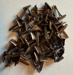 Antique Bronze Mini Metal Brads 50 Pcs Scrapbook Card Junk Journal Office #BR6