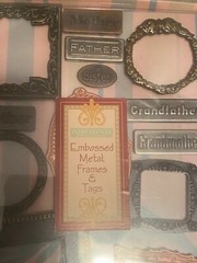 PORTFOLIA Scrapbooking Crafting EMBOSSED METAL FRAMES and TAGS