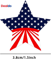 500 Pcs 4Th of July Patriotic Stickers 1.5Inch American Flag Sticker USA Fourth