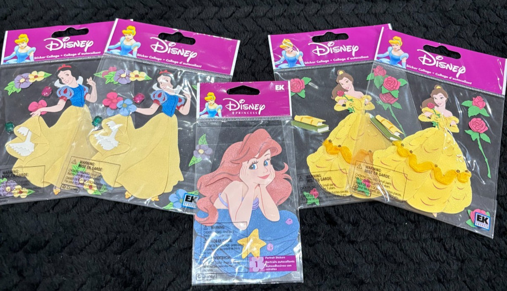 EK Success Disney Jolee’s Boutique Stickers lot (see description for details)