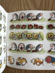 Vintage Penny Black Stickeroos Garden Friends Sticker ROLL, Stickers Animals