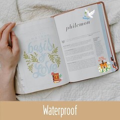 1000 PCS Bible Verse Stickers – Clear Inspirational Decals for Scrapbooking