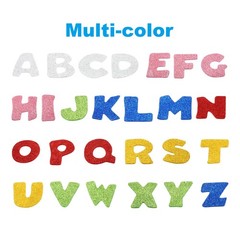 Foam Stickers,2Pack A-Z EVA Adhesive Glitters Foam Shape Sticker,Letter