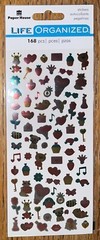 Paper House Life Organized VALENTINES 168 MICRO FOIL Love U Heart Flower Animals