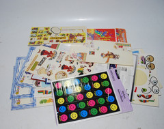 Vintage 90s Sticker Partials & Cut‑Up Singles – Mixed Brands/Years – As‑Is Lot
