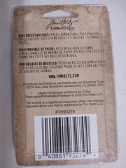 Tim Holtz Idea-ology Lot Transparent Tiles Mini Stitched Scraps Pocket Watches