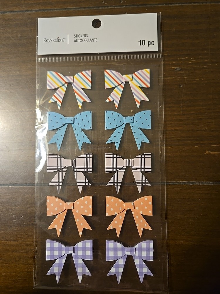 Recollections BOWS Scrapbooking Stickers