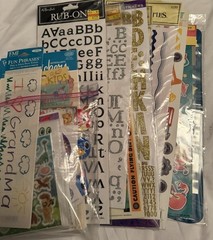 Vintage Sticker Lot Mostly New Huge Mixed Scrapbooking Craft Alphabet Kids NOS