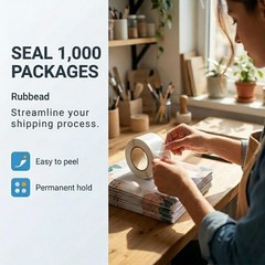 Clear Circle Stickers 1.5 Inch, 1000 Pack Waterproof, Virtually Invisible