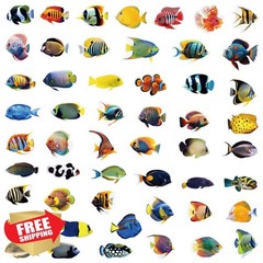 Jictegb 100PCS Marine Life Stickers
