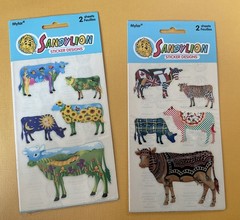 Sandylion Mylar Cows Sticker Lot