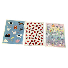 Vintage Hallmark Stickers Farm Animals, Easter Rabbits & Ladybugs 1 sheet each