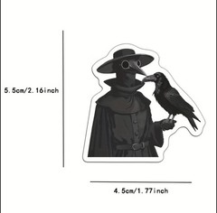 10pcs Crow – Raven Stickers- Scrapbook, Journal, DIY Crafts & Cards- Halloween